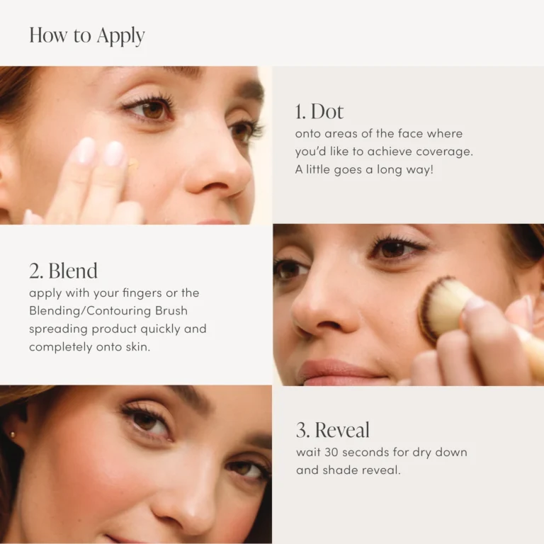 Glow Time BB cream application