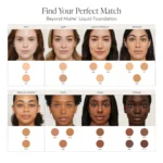BeyondMatte liquid foundation chart