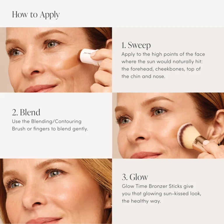 Glow Time Stick Bronzer applying