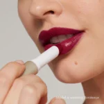 ColorLuxe cream lipstick Bordeaux model