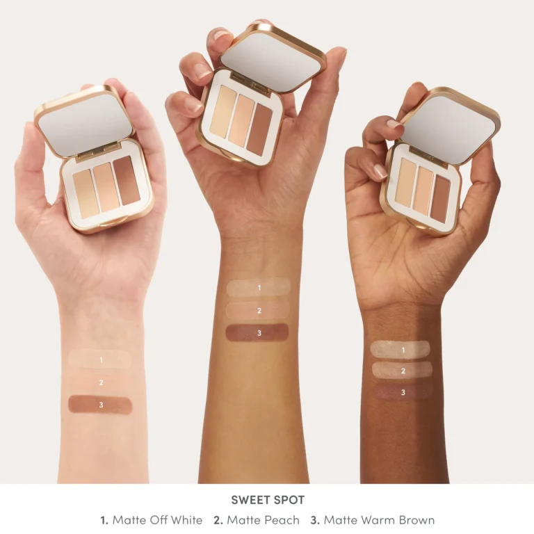 jane iredale PurePressed eye shadow trio Sweet Spot color swatches