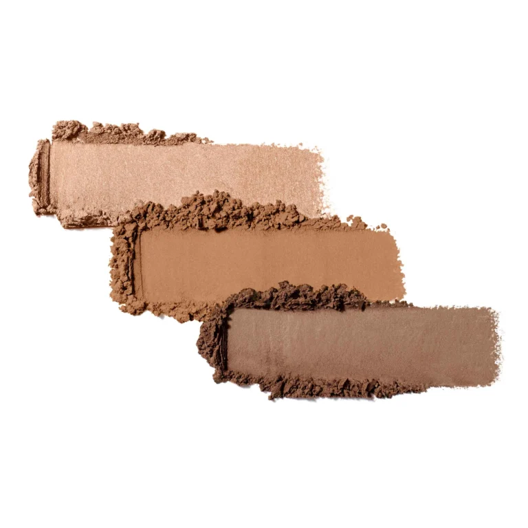 jane iredale PurePressed eye shadow trio Triple Cognac Swatch