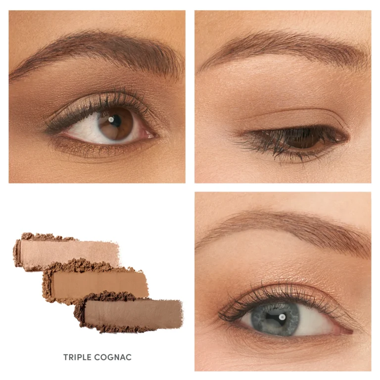 jane iredale PurePressed eye shadow trio Triple Cognac eyes